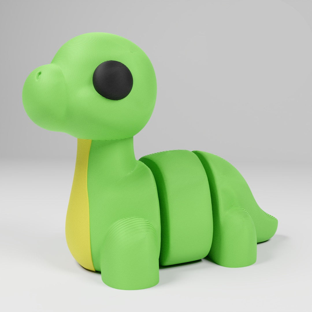 Cute Articulated 3D printed Diplodocus Figurine Ornament
