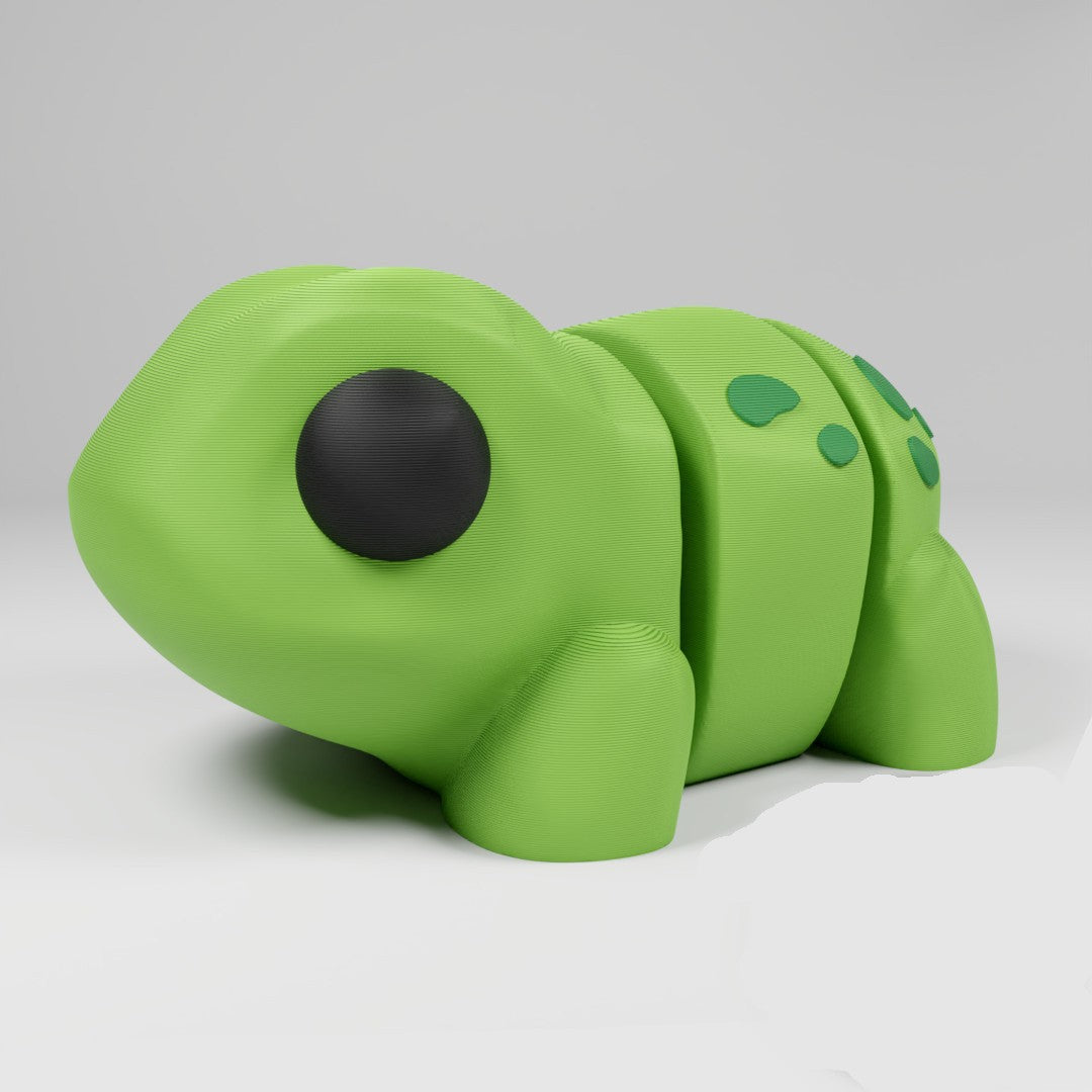 Cute Articulated 3D printed Frog Figurine Ornament