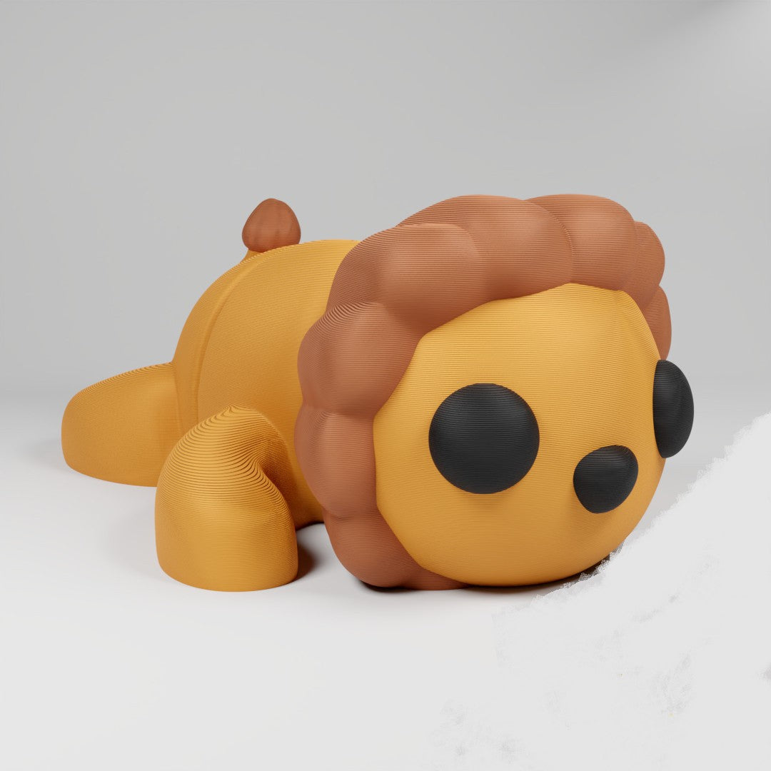 Cute Articulated 3D printed Lion Figurine Ornament