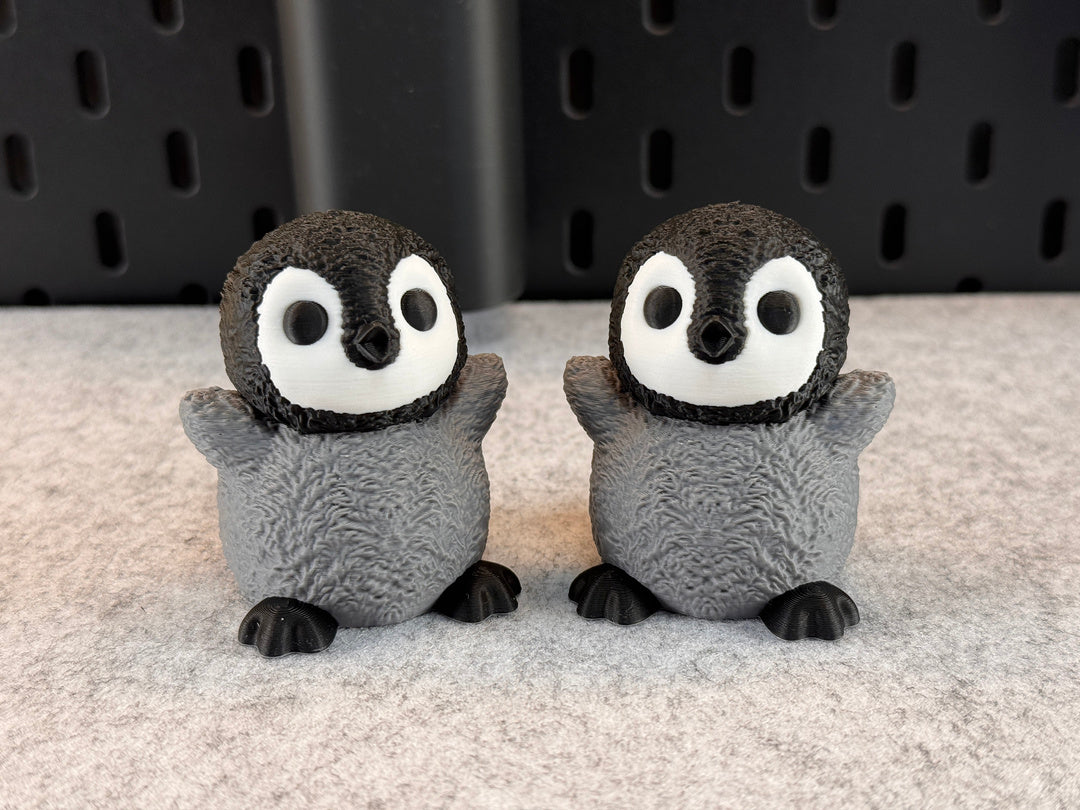 Super Cute 3D printed Baby Penguin figurine ornament