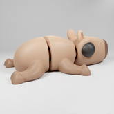 Cute Articulated 3D printed Capybara Figurine Ornament