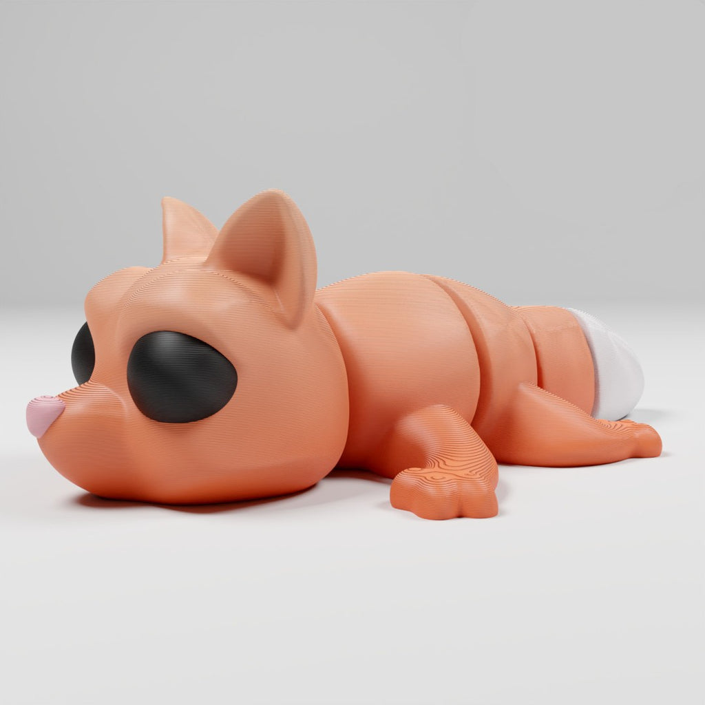 Cute Articulated 3D printed Fox Figurine Ornament