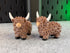 3D Printed Highland Cow Figurine Cute Farm Decor