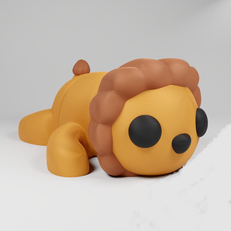 Cute Articulated 3D printed Lion Figurine Ornament