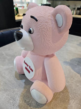 3D Printed Pink Heart Bear Figurine Cute Gift Decor